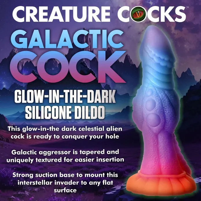 GALACTIC COCK ALIEN CREATURE GLOW-IN-THE-DARK DILDO