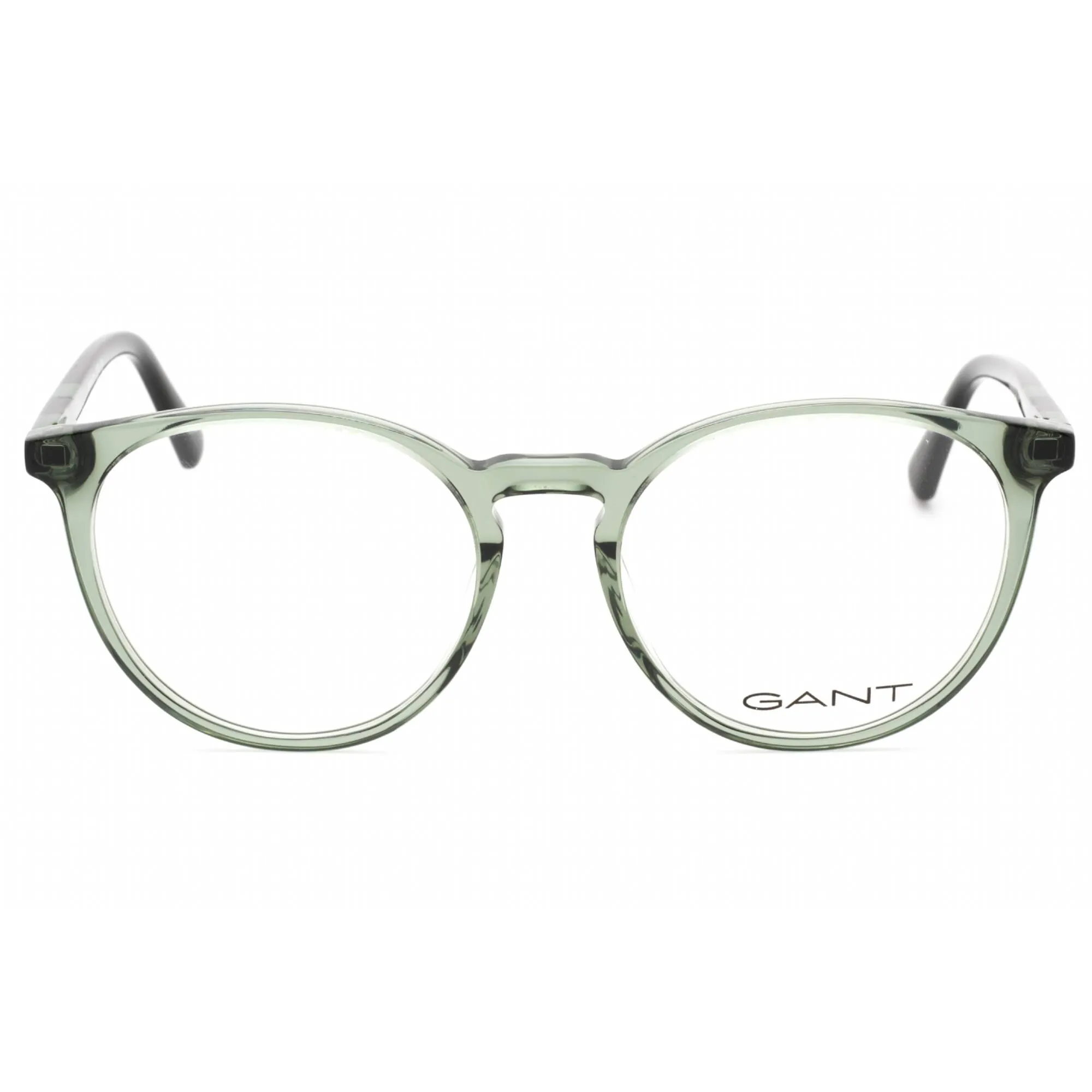 Gant Men's Eyeglasses - Shiny Dark Green Plastic Round Shape 51mm Frame | GA3286 096