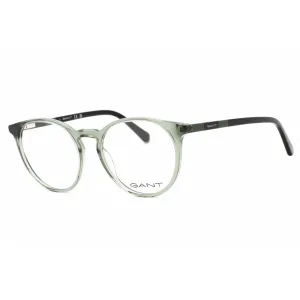 Gant Men's Eyeglasses - Shiny Dark Green Plastic Round Shape 51mm Frame | GA3286 096