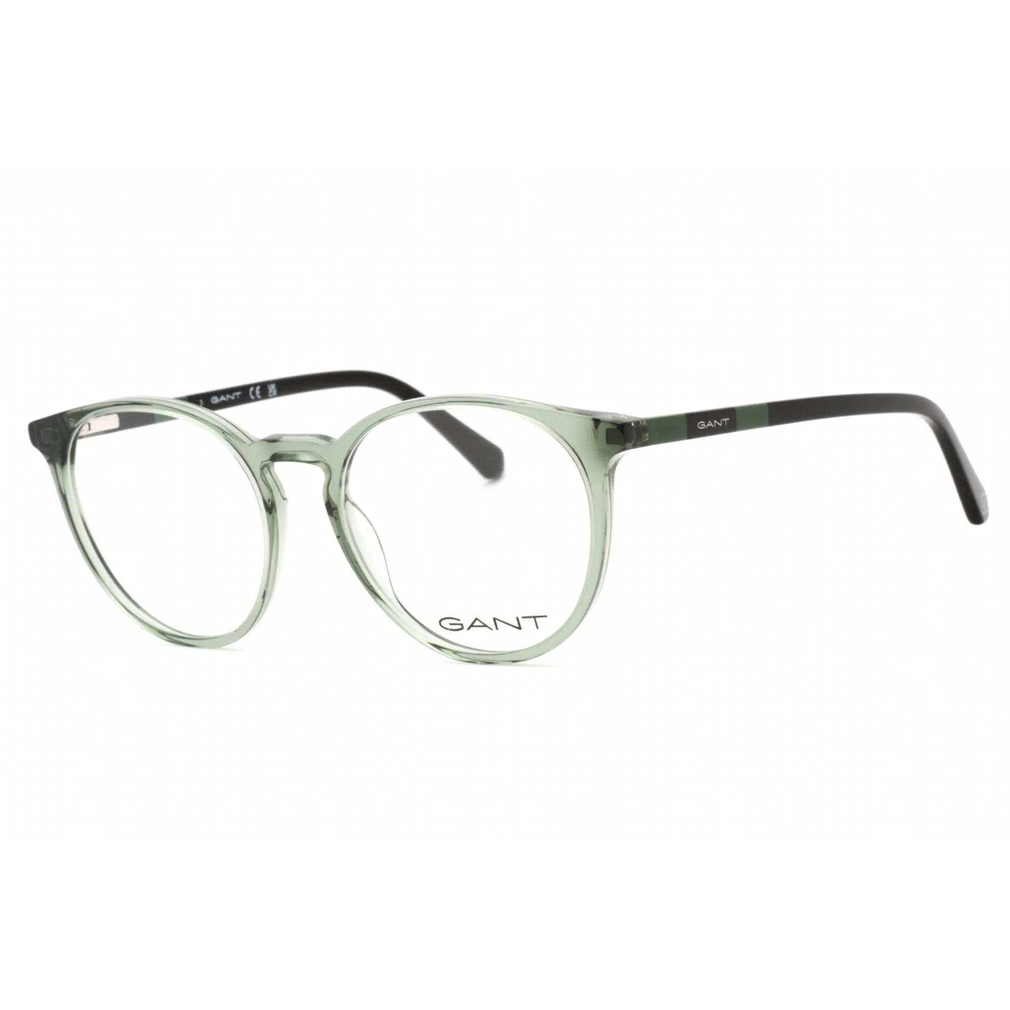 Gant Men's Eyeglasses - Shiny Dark Green Plastic Round Shape 51mm Frame | GA3286 096