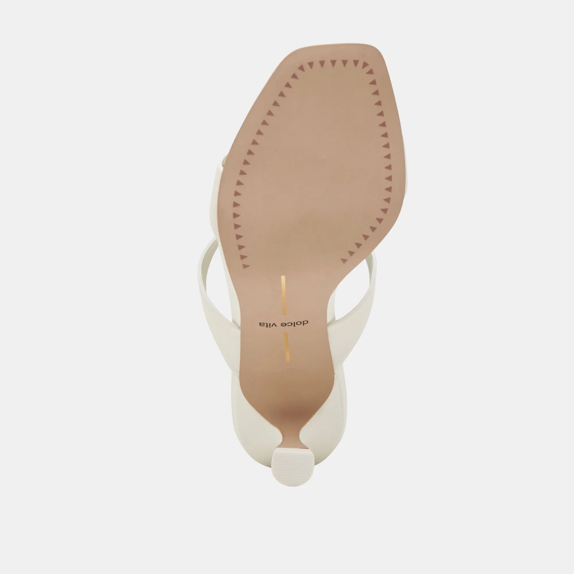 GENORA WIDE HEELS WHITE LEATHER