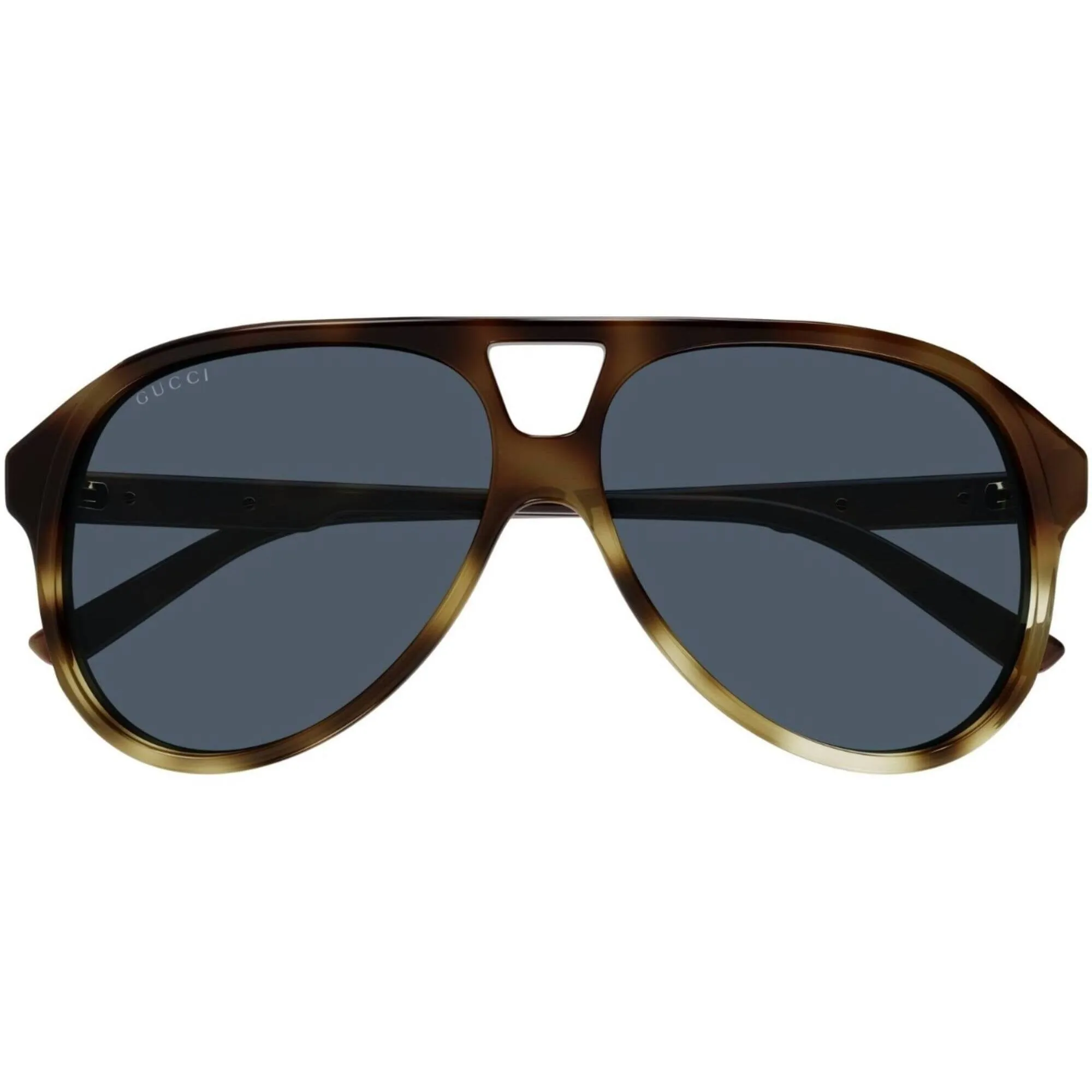 Gucci Men's Sunglasses - Havana Acetate Full Rim Pilot Frame Blue Lens | GG1286S 004
