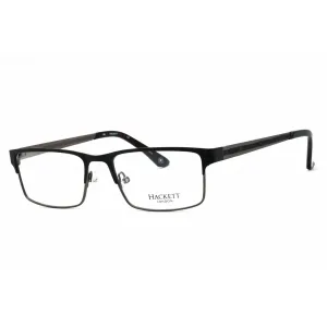 Hackett Men's Eyeglasses - Black Metal Full Rim Rectangular Shape Frame | HEK1159 02