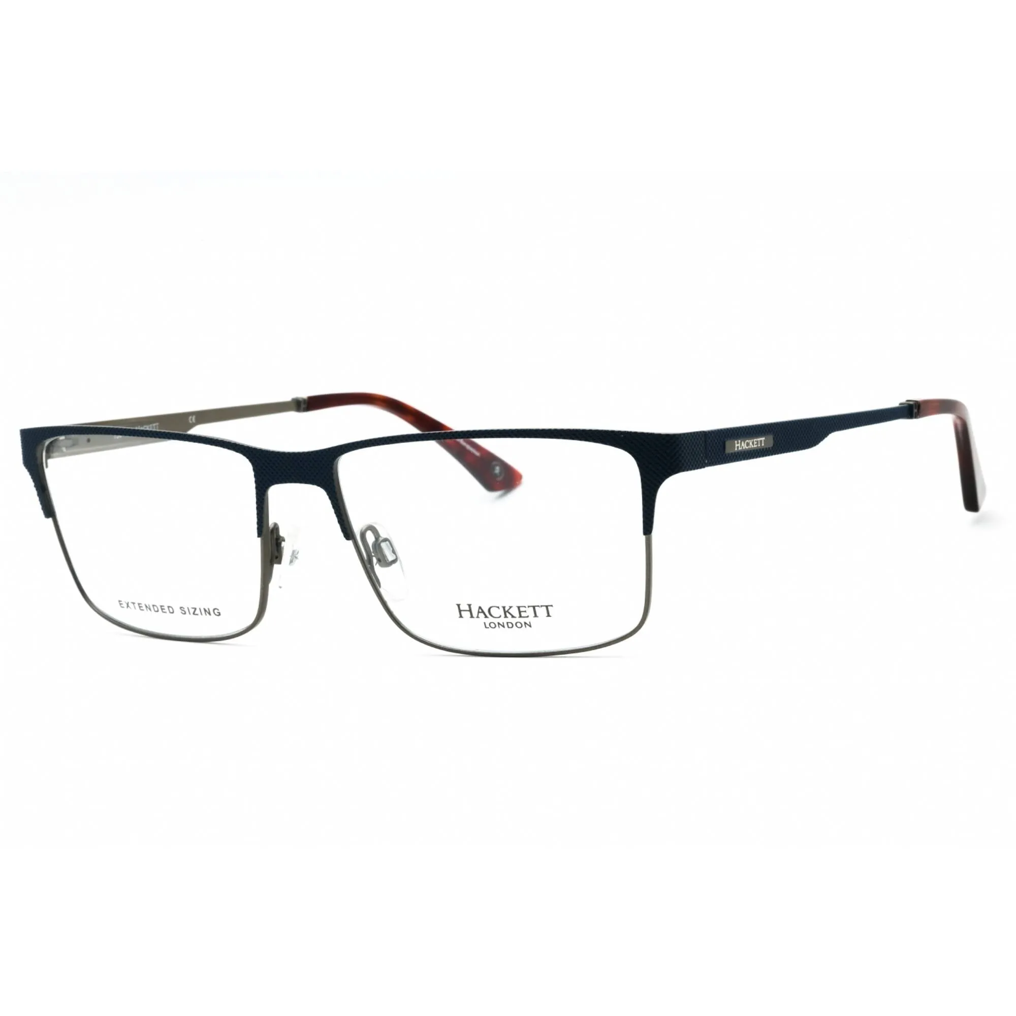 Hackett Men's Eyeglasses - Blue Metal Full Rim Rectangular Shape Frame | HEK1216 640