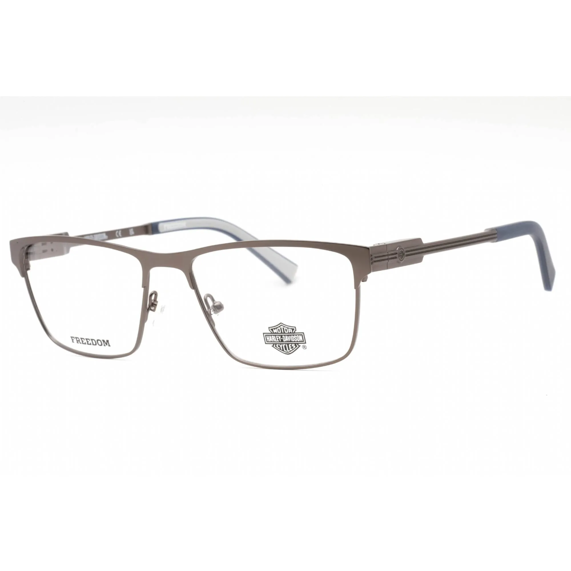 Harley Davidson Men's Eyeglasses - Matte Gunmetal Metal Full Rim Frame | HD9009 009