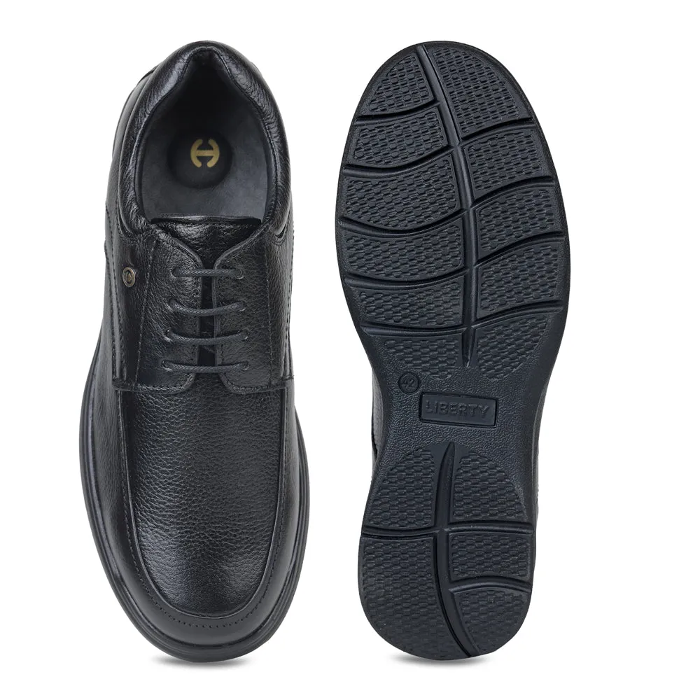 Healers Formal Lacing Shoes For Men (Black) AV-01 By Liberty