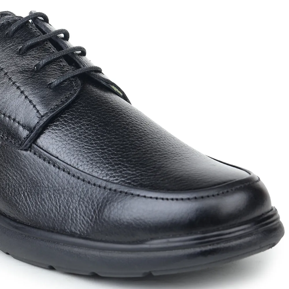 Healers Formal Lacing Shoes For Men (Black) AV-01 By Liberty
