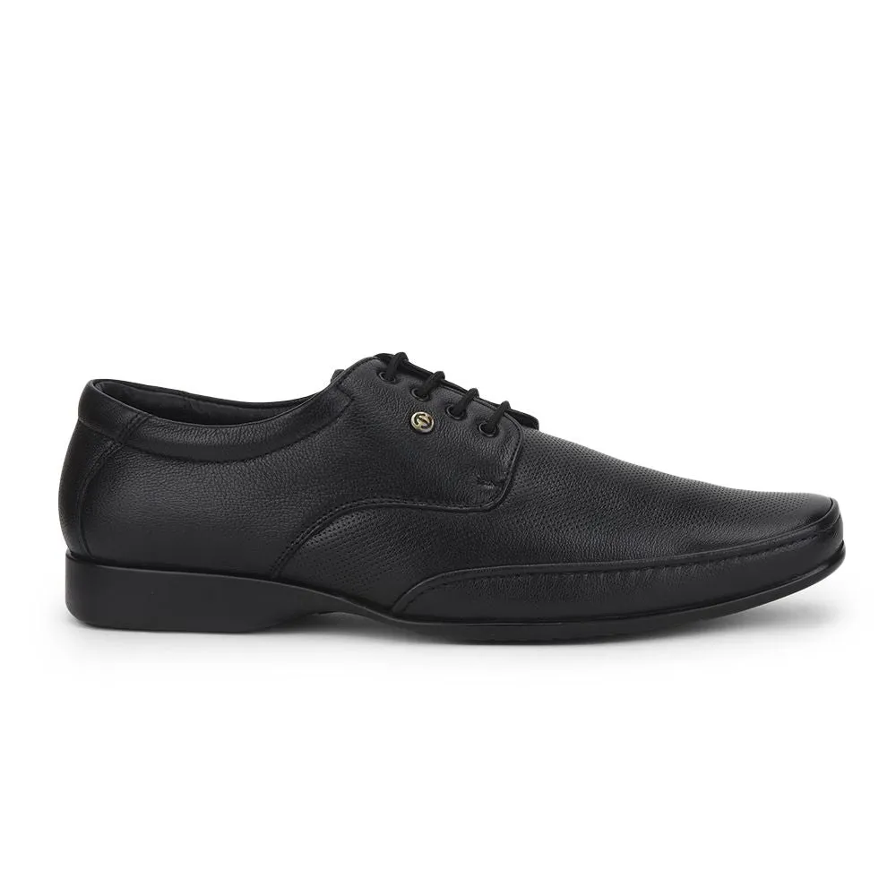 Healers Formal Lacing Shoes For Men (Black) FL-510N By Liberty