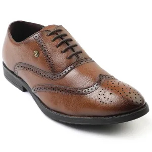 Healers Tan Formal Lacing Oxford Shoes For Men SAGAR-15 By Liberty