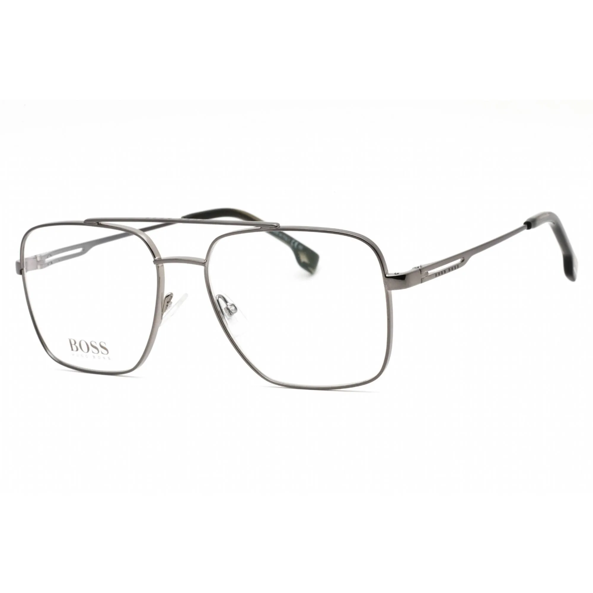 Hugo Boss Men's Eyeglasses - Dark Ruthenium Metal Aviator Frame | BOSS 1328 0KJ1 00