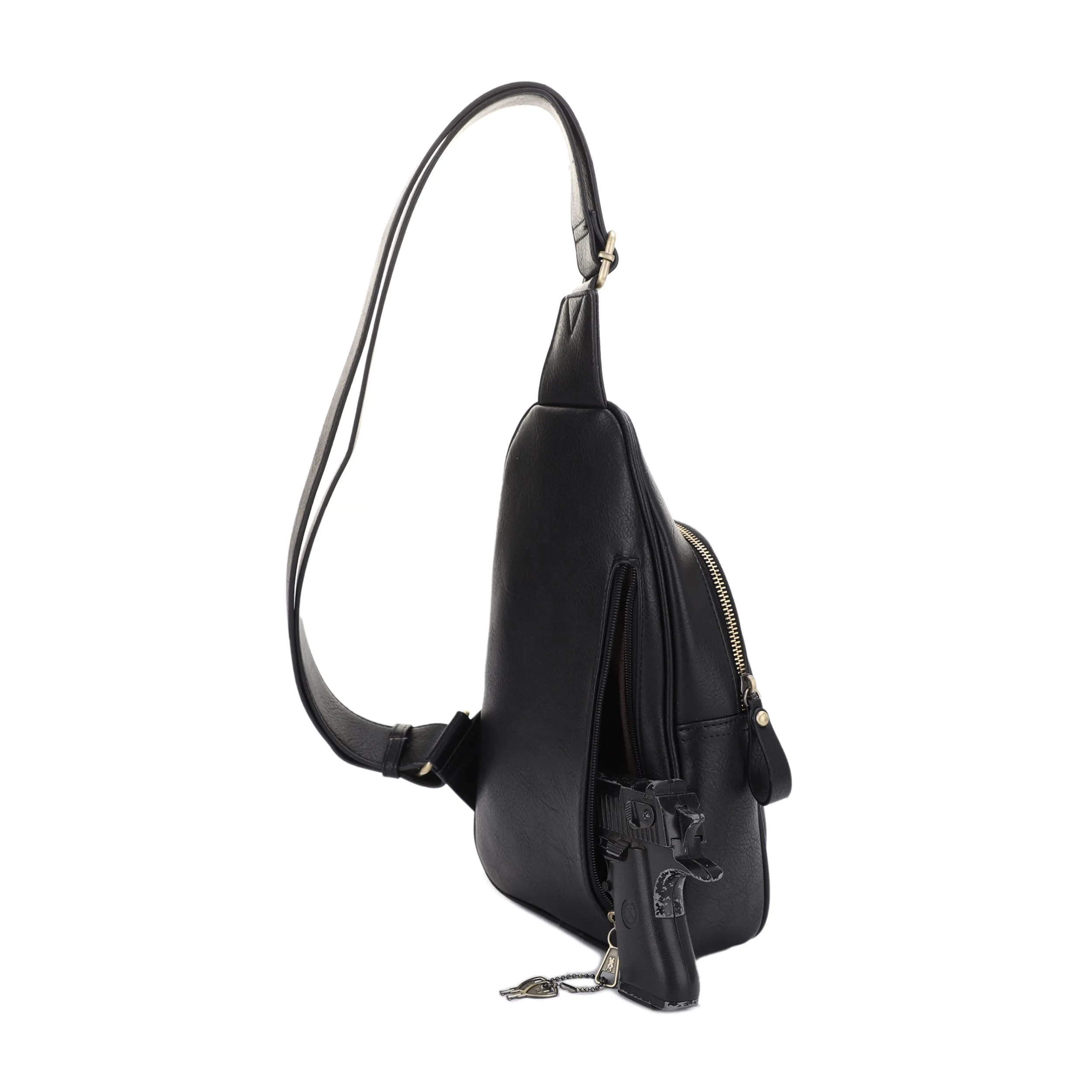 Jeannie Concealed Carry Lock and Key Sling Shoulder Backpack