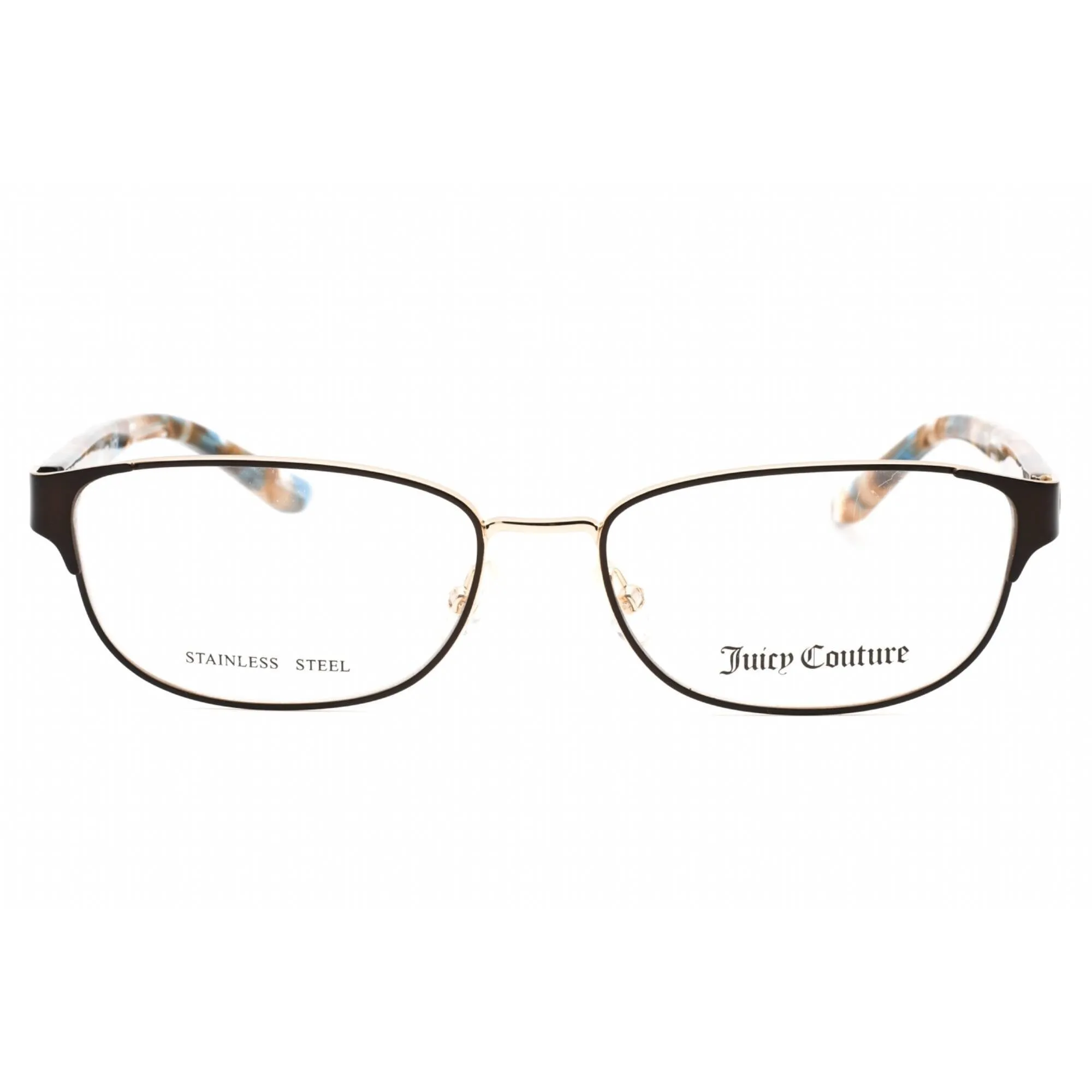 Juicy Couture Men's Eyeglasses - Opal Burgundy Gold Rectangular Frame | JU 223 09Q