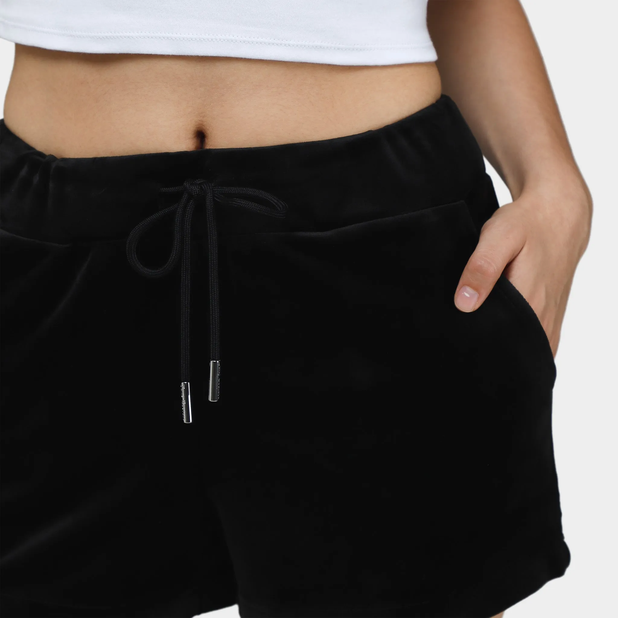 Juicy Couture Women's Classic Velour Shorts / Liquorice