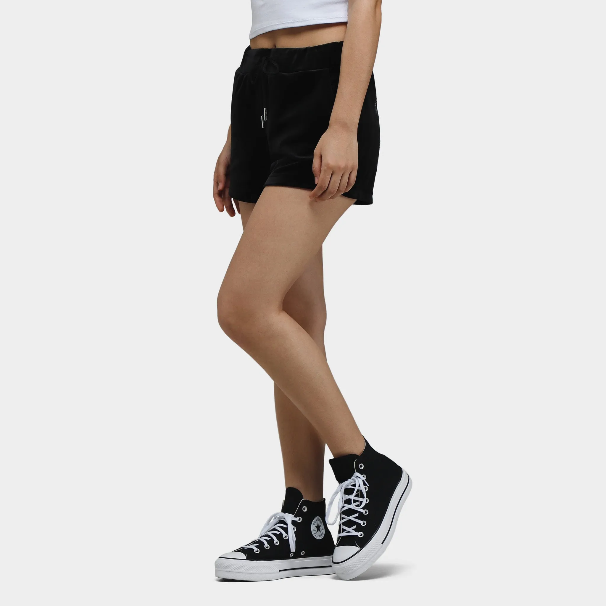 Juicy Couture Women's Classic Velour Shorts / Liquorice