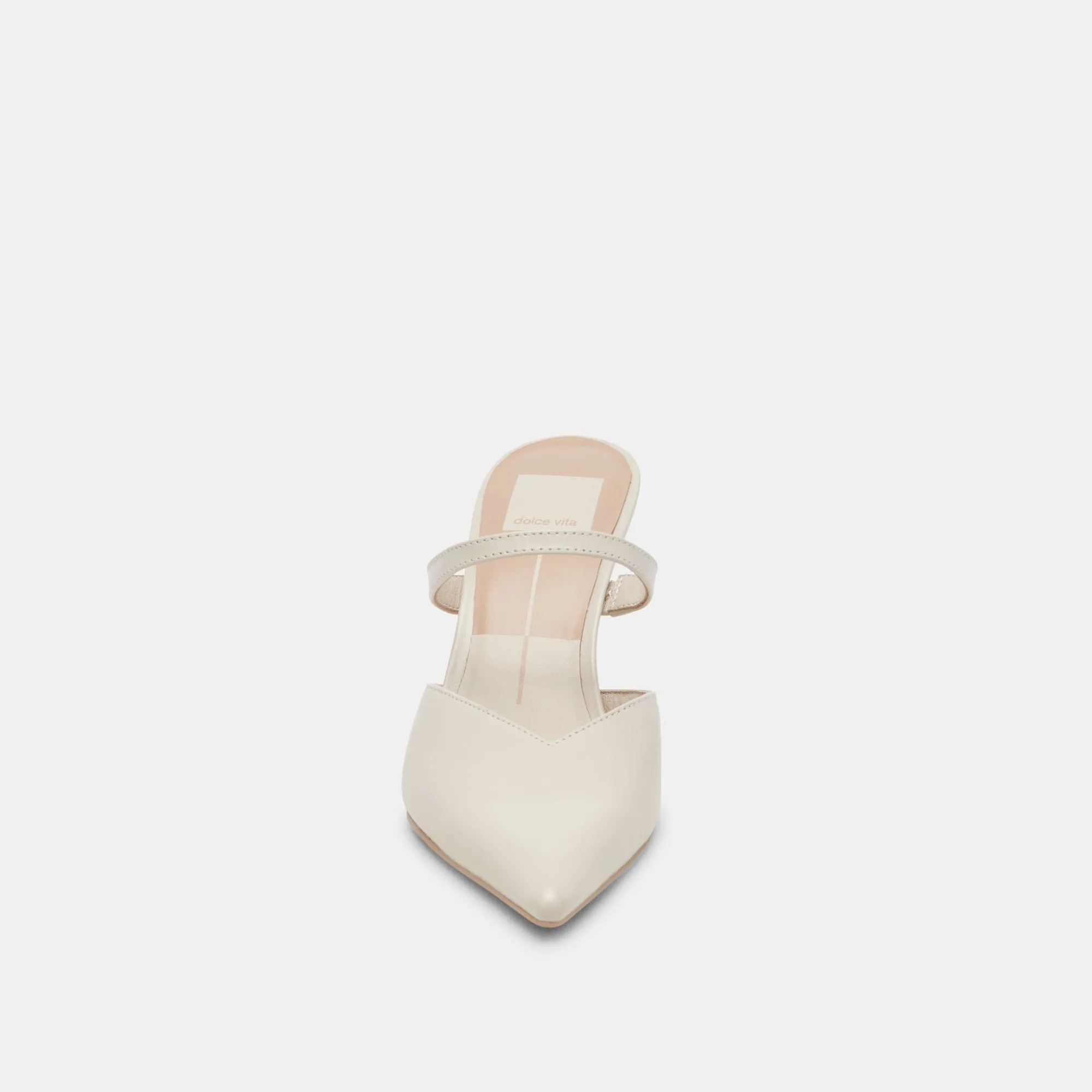 KANIKA HEELS WHITE CRINKLE PATENT - re:vita