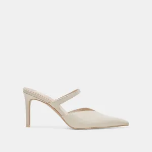 KANIKA HEELS WHITE CRINKLE PATENT - re:vita