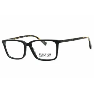 Kenneth Cole Reaction Men's Eyeglasses - Shiny Black Rectangular Frame | KC0870 001