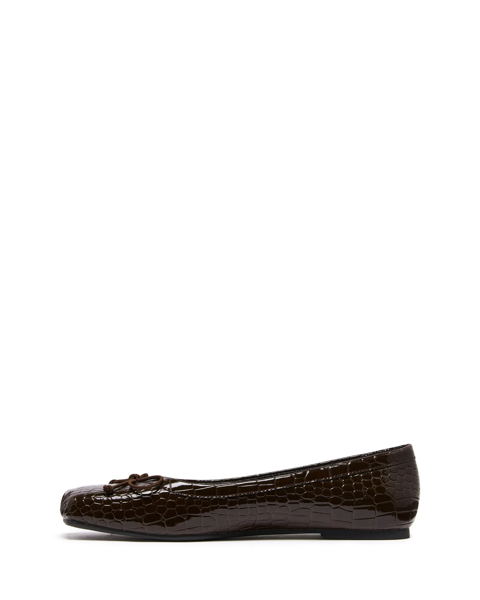 Laine Ballet Flat Chocolate Croc