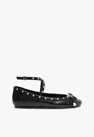 Larissa Nappa Leather Flat