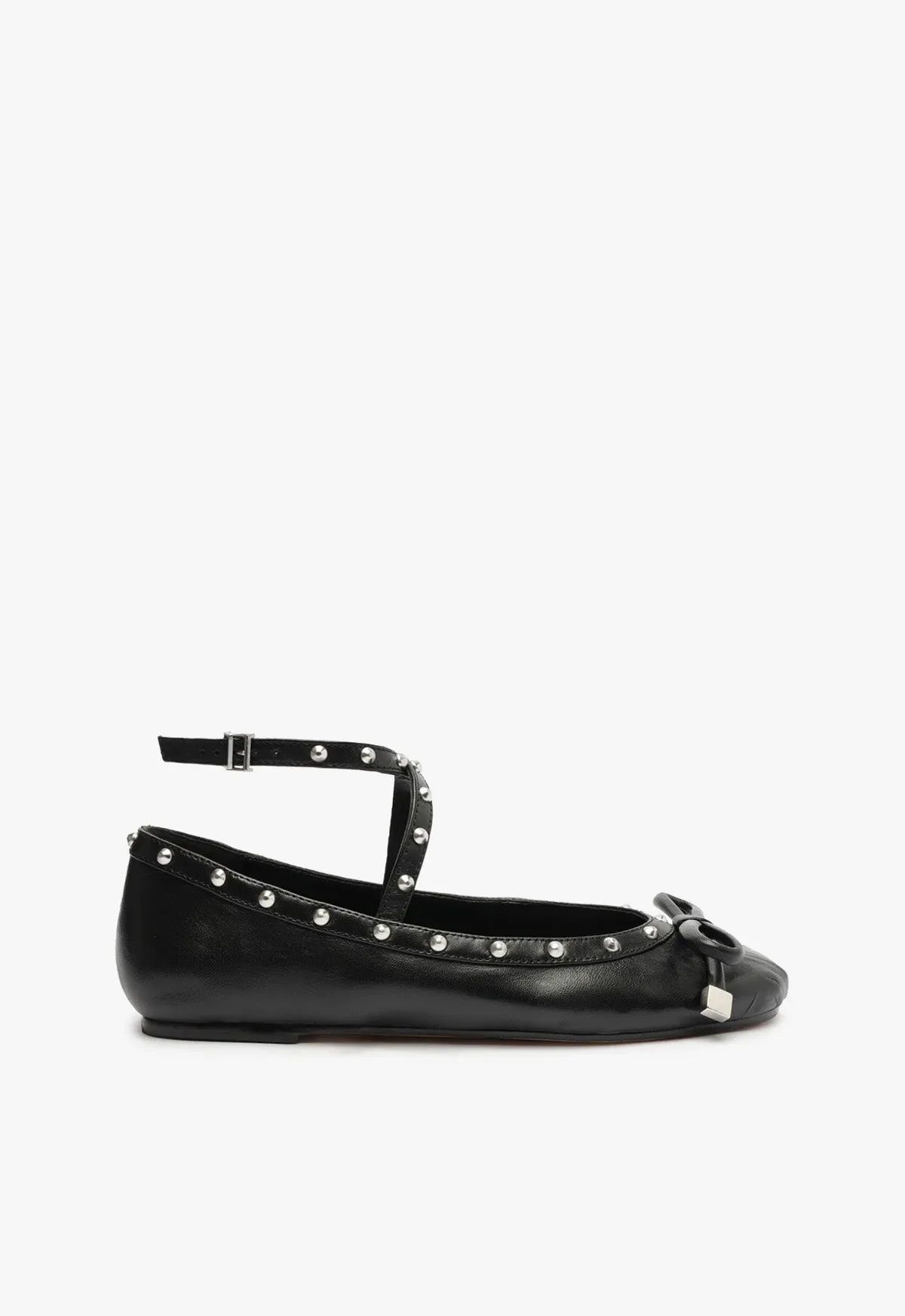 Larissa Nappa Leather Flat