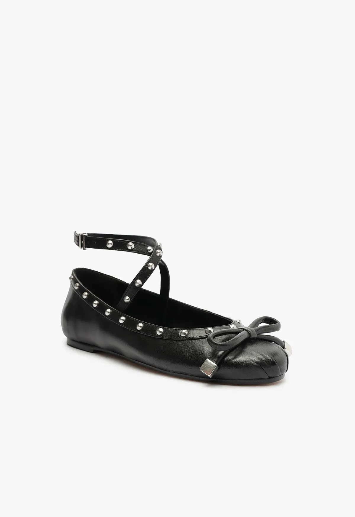 Larissa Nappa Leather Flat