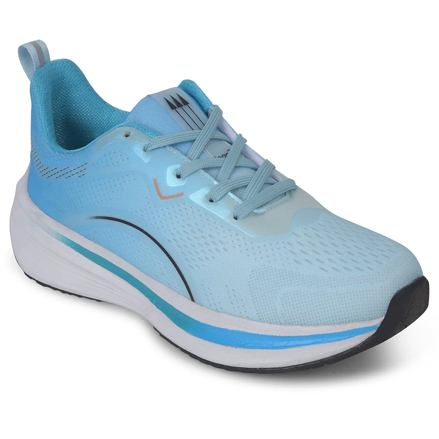 Leap7x Sky Blue Sports Lacing Running Shoes For Men PACIFIC-1E By Liberty
