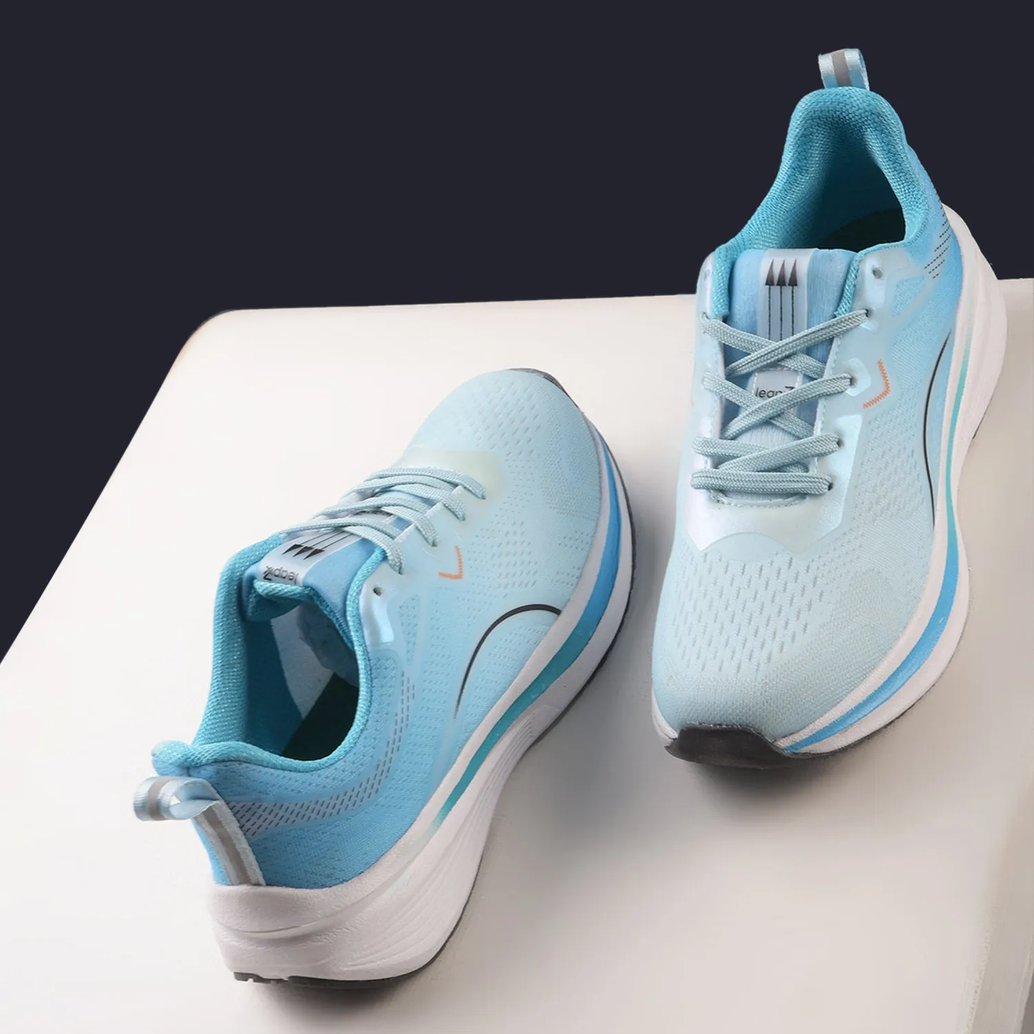 Leap7x Sky Blue Sports Lacing Running Shoes For Men PACIFIC-1E By Liberty