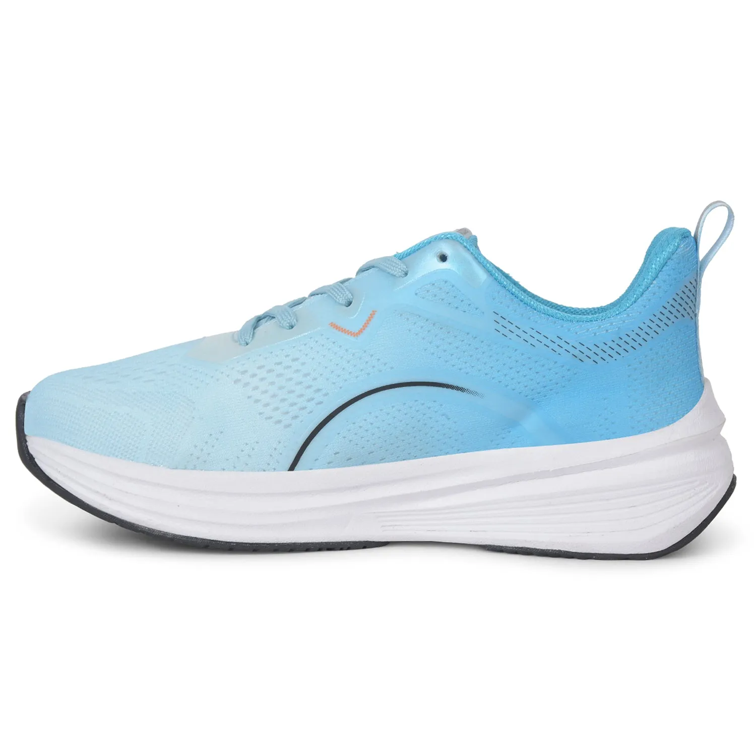 Leap7x Sky Blue Sports Lacing Running Shoes For Men PACIFIC-1E By Liberty