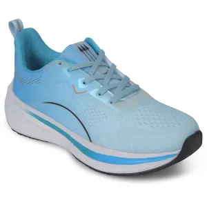 Leap7x Sky Blue Sports Lacing Running Shoes For Men PACIFIC-1E By Liberty