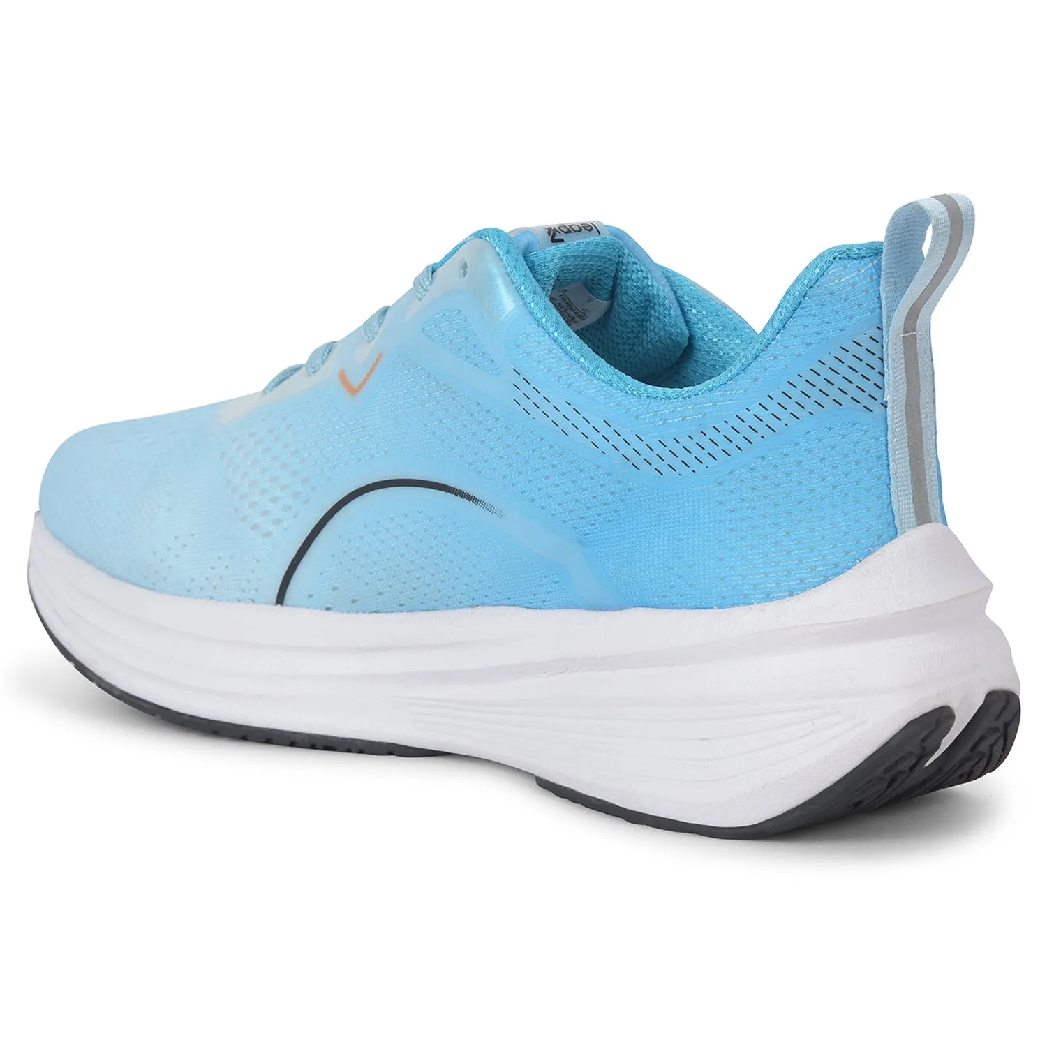 Leap7x Sky Blue Sports Lacing Running Shoes For Men PACIFIC-1E By Liberty