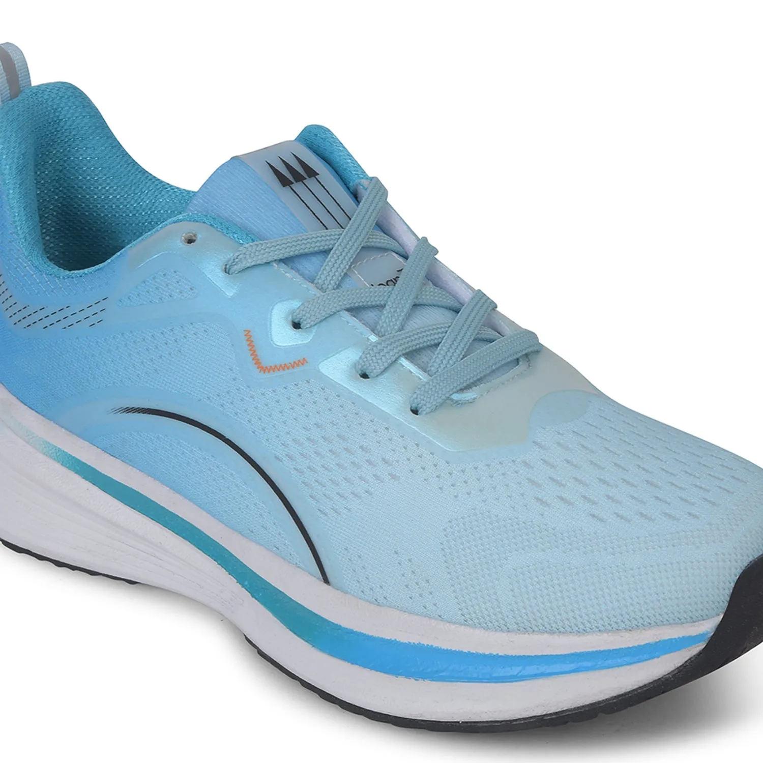Leap7x Sky Blue Sports Lacing Running Shoes For Men PACIFIC-1E By Liberty