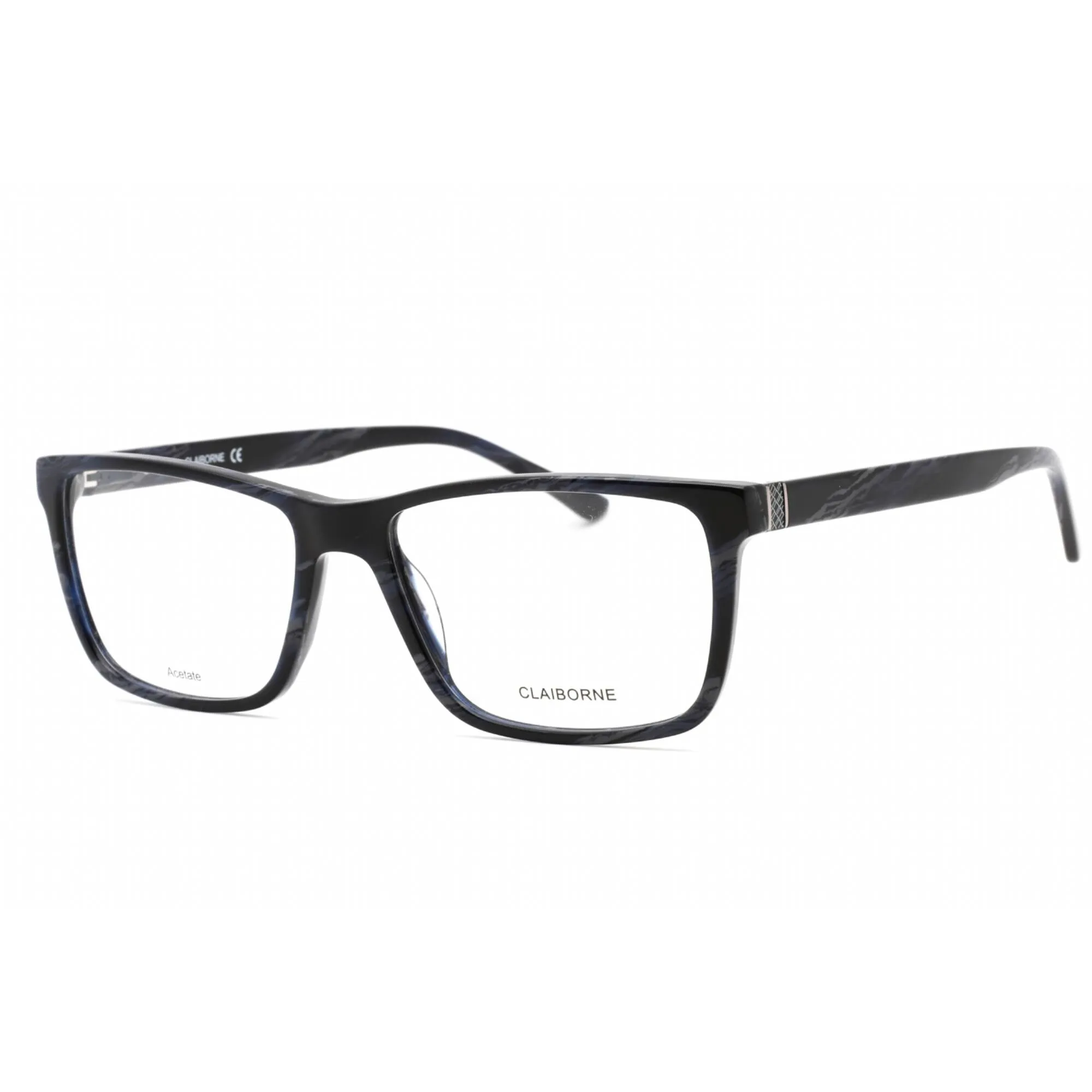 Liz Claiborne Men's Eyeglasses - Blue Horn Rectangular Plastic | Cb 312XL 0E84 00