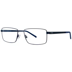 Morel Men's Eyeglasses - Blue Metal Full Rim Rectangular Shape Frame | 30039L BN11
