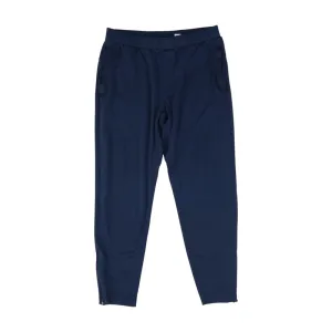 Navy Solid Active Pants