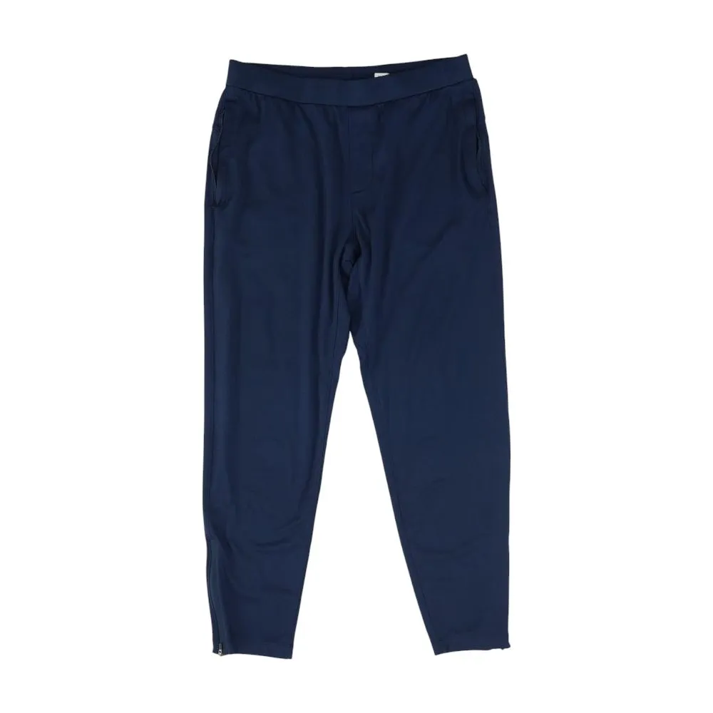 Navy Solid Active Pants