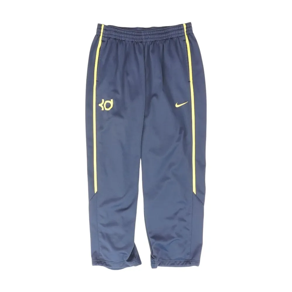 Navy Solid Active Pants