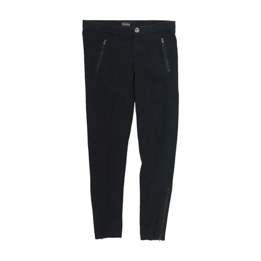 Navy Solid Active Pants