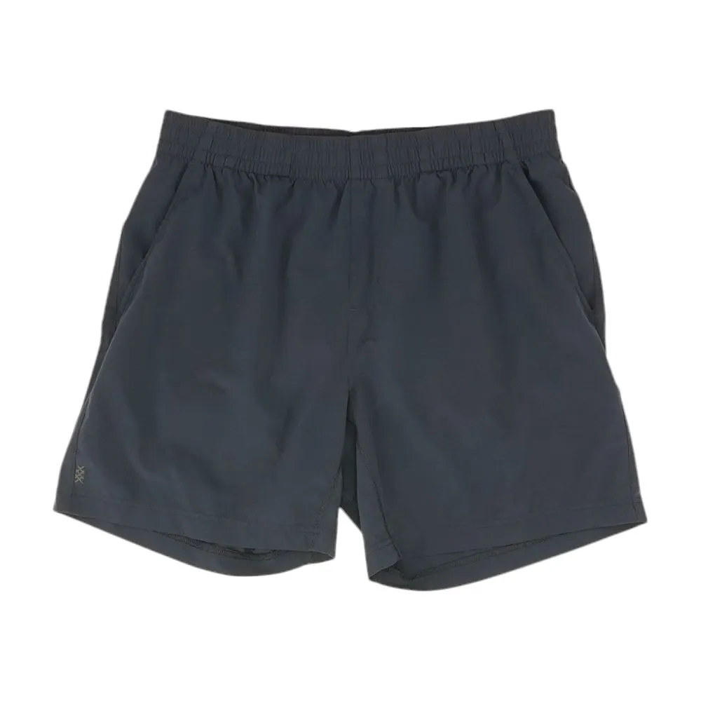 Navy Solid Active Shorts
