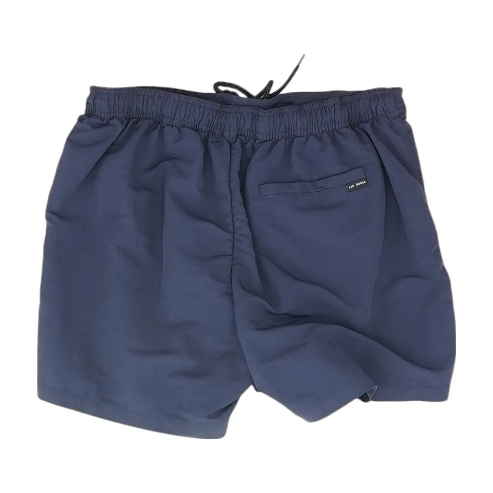 Navy Solid Active Shorts