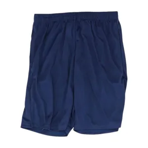 Navy Solid Active Shorts