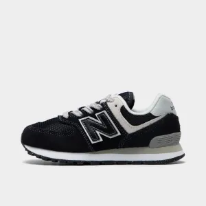 New Balance Children's 574 Black / White