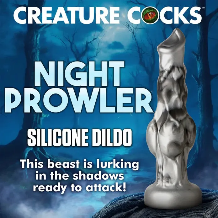 NIGHT PROWLER SILICONE DILDO - MEDIUM
