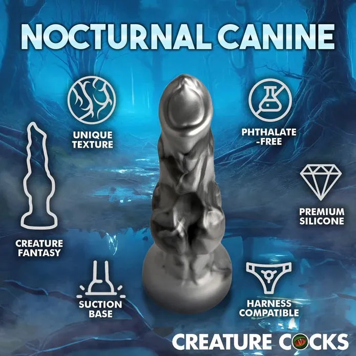 NIGHT PROWLER SILICONE DILDO - MEDIUM