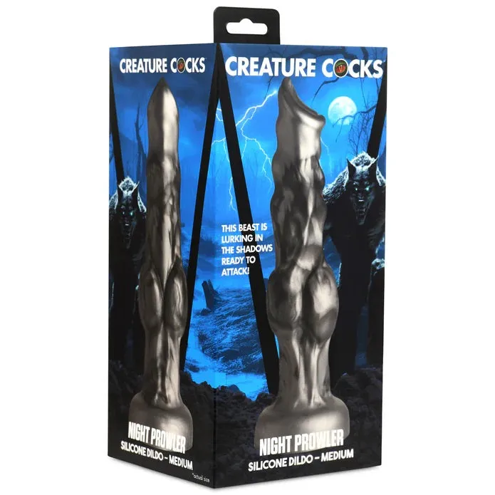 NIGHT PROWLER SILICONE DILDO - MEDIUM