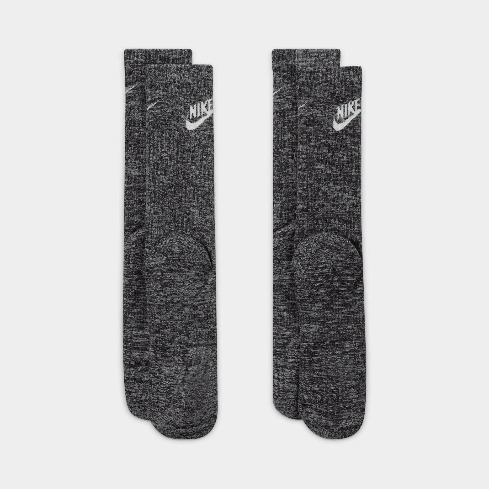 Nike Everyday Plus Cushioned Crew Socks (2 Pack) Black / White