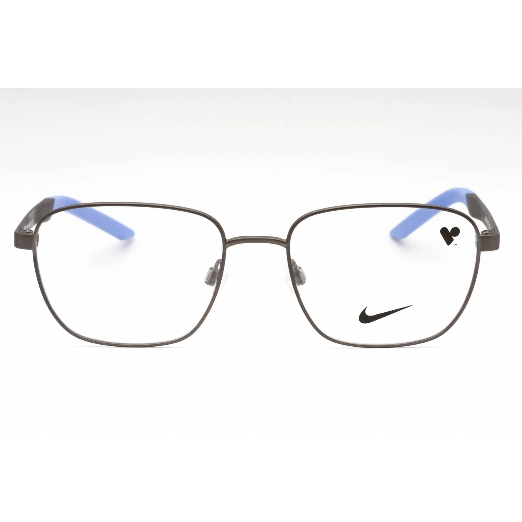 Nike Men's Eyeglasses - Brushed Gunmetal Full Rim Rectangular Frame | NIKE 8212 070