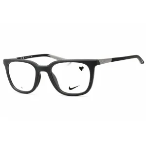 Nike Men's Eyeglasses - Matte Dark Grey/Black Square Full Rim Frame | NIKE 7290 034