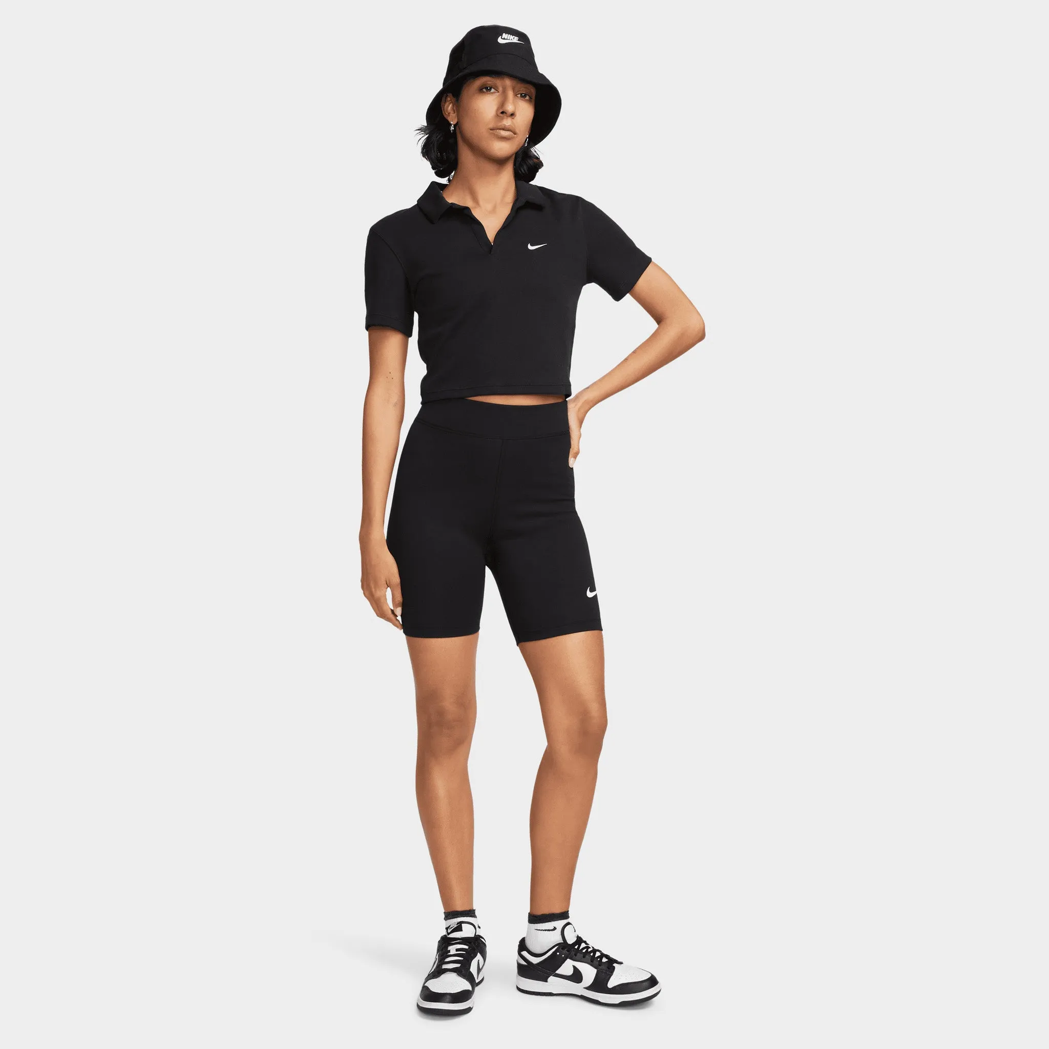 Nike Sportswear Women's 8" High-Rise Biker Shorts Black / Sail