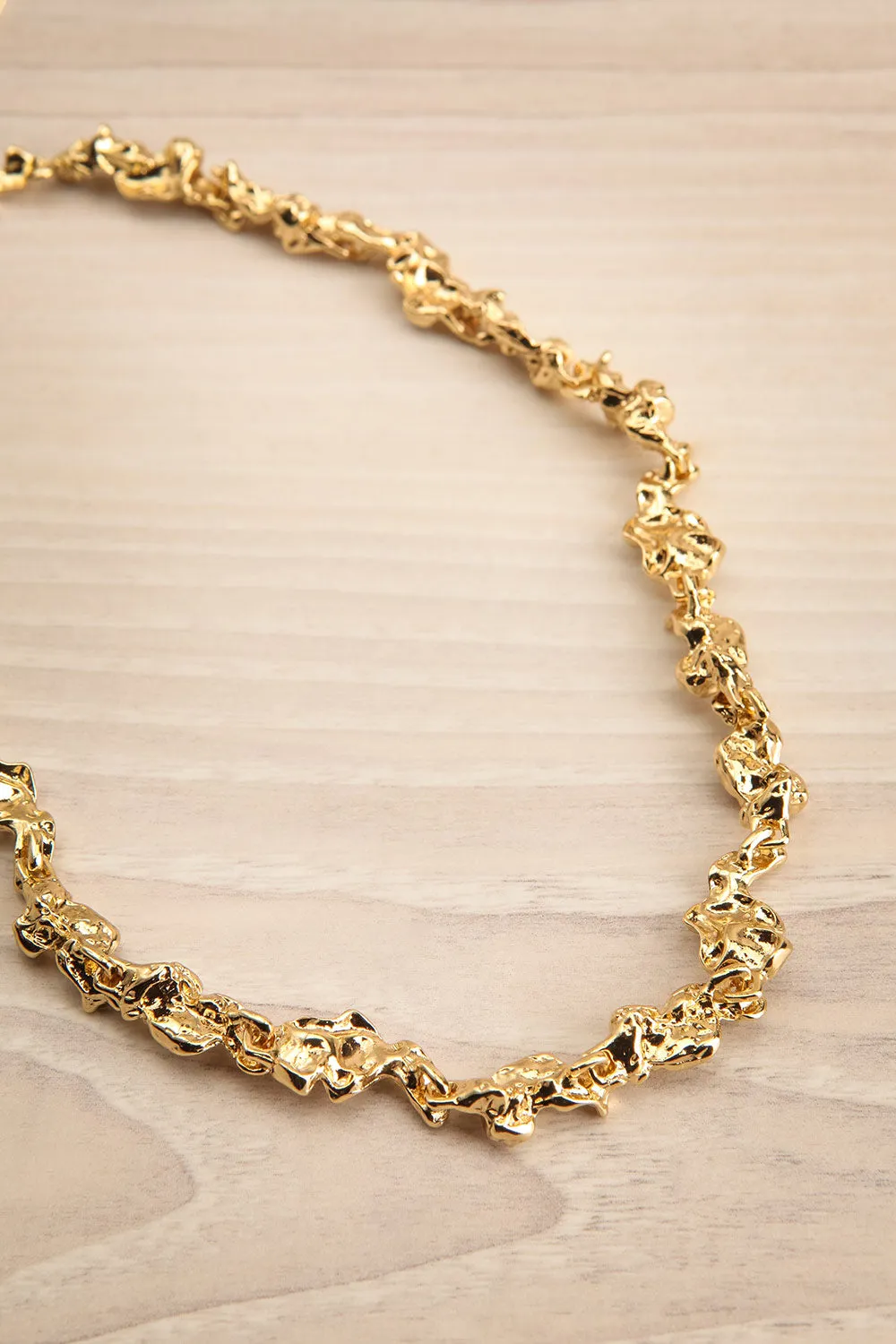 Ogmore Gold | Organic Link Necklace