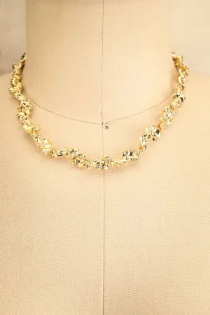 Ogmore Gold | Organic Link Necklace